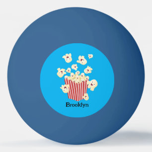 Schattigee grappige springen popcorn cartoon pingpongballen