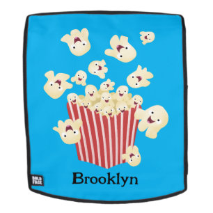 Schattigee grappige springen popcorn cartoon rugtassen