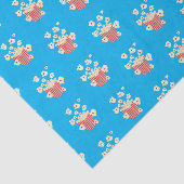 Schattigee grappige springen popcorn cartoon tissuepapier (Detail)