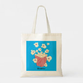 Schattigee grappige springen popcorn cartoon tote bag (Achterkant)