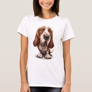 Schattigee Grappige stijlvolle Cartoon karikatuur T-shirt