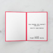 Schattigee Grappige Vulkaan Lava Moeder Gelukkige Bedankkaart (Binnen)