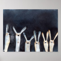 Schattigee grappige waterverf haes abstract ontwer