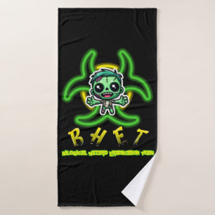Schattigee, grappige zombie badhanddoek