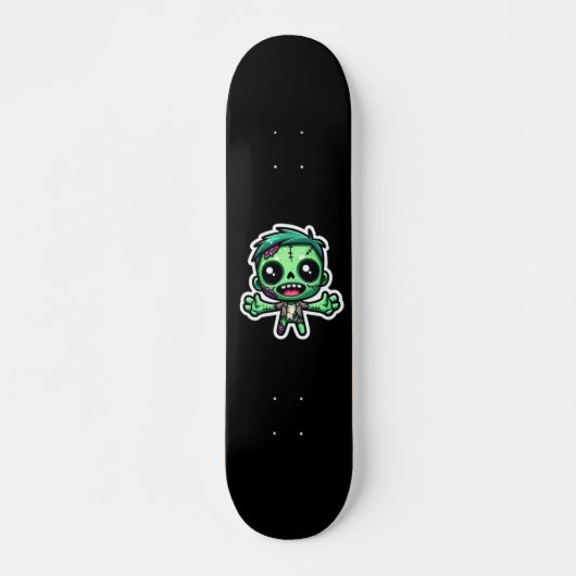 Schattigee, grappige zombie skateboard (Voorkant)