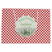 Schattigee Grasshopper Insect Verjaardag Groot Cadeauzakje (Achterkant)