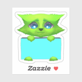 Schattigee Green Fantasy Creature Scrapbook Sticke Sticker