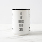 Schattigee Griekse Godin Tweekleurige Koffiemok (Center)