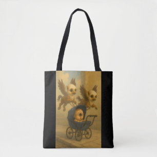 Schattigee Griffins & Baby Cyclops Mythologie Fant Draagtas