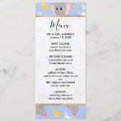 Schattigee grijze witte olifantenmuis pindakaas menu (Voorkant)