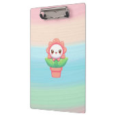 Schattigee, grillige bloem in pot klembord (Links)