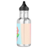 Schattigee, grillige bloem in pot waterfles  (Rechts)