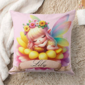 Schattigee grillige bloemen Sweet Dreams Slaapfee Kussen (Deken)