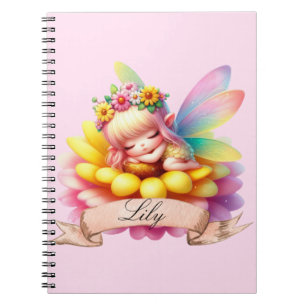 Schattigee grillige bloemen Sweet Dreams Slaapfee Notitieboek