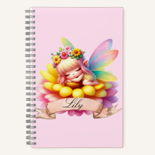 Schattigee grillige bloemen Sweet Dreams Slaapfee Notitieboek