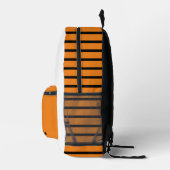 Schattigee/grillige Halloween kat Bedrukte Rugzak (Rechts)