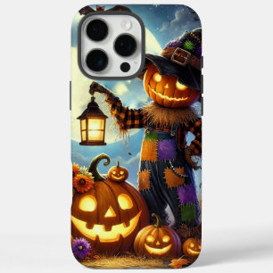 Schattigee, grillige Halloween vogelverschrikker & iPhone 16 Pro Max Hoesje