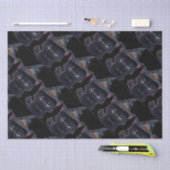 Schattigee grillige Halloween zwarte kat Tissuepapier (Craft)