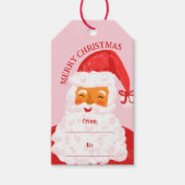 Schattigee grillige hand getrokken Sinterklaas van Cadeaulabel (Voorkant)