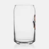 Schattigee grillige hart monogram bruiloft foto blikvorm glas (Rechts)