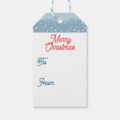 Schattigee grillige Highland Koe kerst Cadeaulabel (Achterkant)