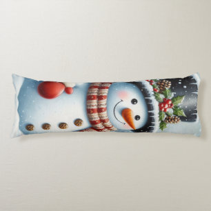 Schattigee, / grillige kerst / wintersneeuwpop lichaamskussen