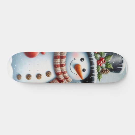 Schattigee, / grillige kerst / wintersneeuwpop skateboard (Horizontaal)