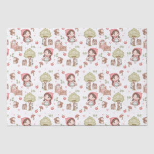 Schattigee grillige Little Red Riding Hood Storybo Tissuepapier