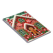 Schattigee, grillige peperkoek man & huis notitieboek (Rechterzijde)