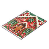 Schattigee, grillige peperkoek man & huis notitieboek (Linkerzijde)