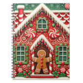 Schattigee, grillige peperkoek man & huis notitieboek (Voorkant)