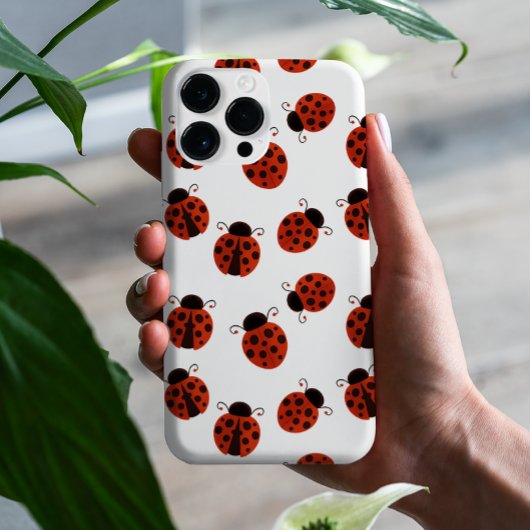 Schattigee grillige rode lieveheersbeestje polka d Case-Mate iPhone case