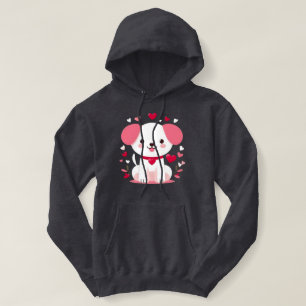 Schattigee grillige valentijns puppy hoodie