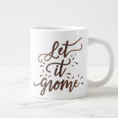 Schattigee grillige winterkabouter Waterverf print Extra Grote Beker (Rechts)