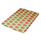 Schattigee groene alien in Santa Hat Pattern Badmat (Gekanteld)