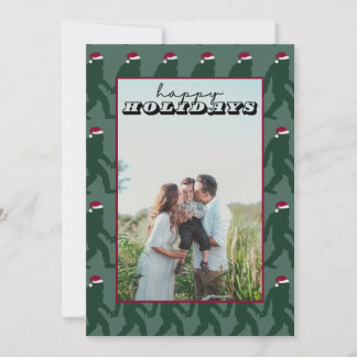 Schattigee Groene Bigfoot Santa 1 Foto Christmas K Kaart