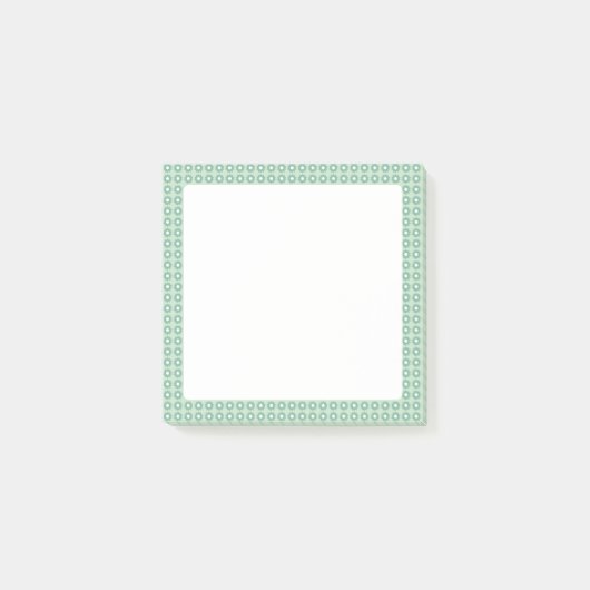 Schattigee groene bloemmotief kleverige noten post-it® notes (Voorkant)