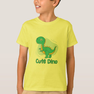 SCHATTIGEE groene dinosaurus T-shirt