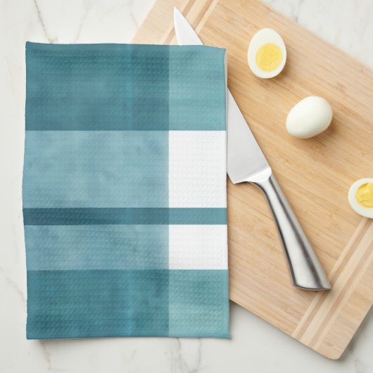 Schattigee groene gingham theedoek (Quarter Fold)