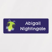 Schattigee groene gloeibug Firefly cartoon geperso Labels (Design 2)