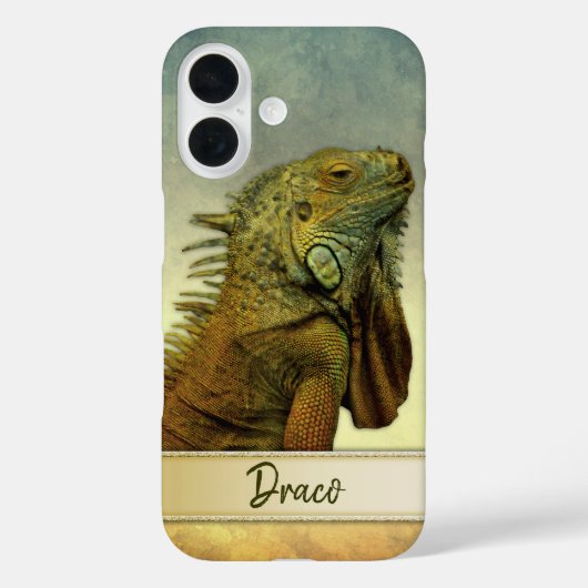 Schattigee groene Iguana  Case-Mate iPhone Case (Achterkant)