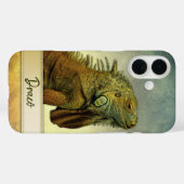 Schattigee groene Iguana  Case-Mate iPhone Case (Achterkant (horizontaal))