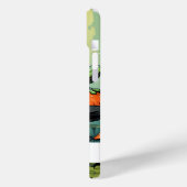 Schattigee Groene Kikker en Paddestoel aangepaste Case-Mate iPhone Case (Achterkant / Links)