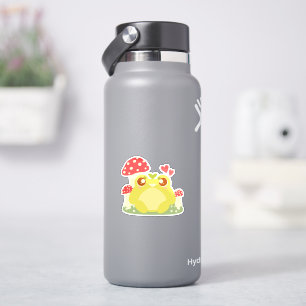 Schattigee groene kikker in de Natuur Sticker