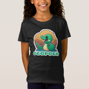 Schattigee groene Ogopogo het Okanagan Lake Monste T-shirt