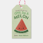 Schattigee Groene Watermeloen School Classroom Val Cadeaulabel (Voorkant)