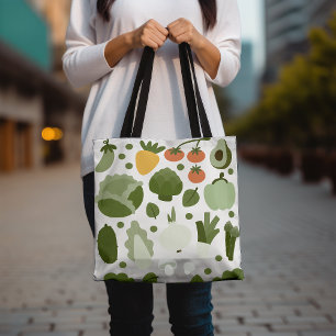 Schattigee groentetelers Markt Trendy Eco-Friendly Draagtas