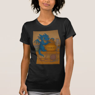 Schattigee grootoogbaby blauw storm drakenkoekjes t-shirt