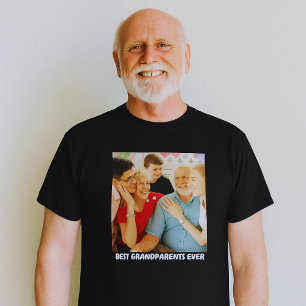 Schattigee grootouders kleinkinderen familie foto  t-shirt