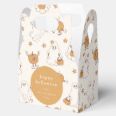 Schattigee Groovy Retro Ghost Pumpkin Halloween Cu Bedankdoosjes (Geopend)